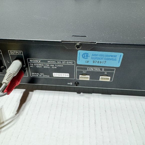 Vintage Sony ST-S110 FM/AM Tuner (WORKNG) - Classic Radio Technology 📻 - Picture 12 of 16